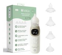 bblüv Mouche-bébé électrique Rinö Pro – 5 niveaux, 4 embouts silicone, USB – Blanc/Beige TU