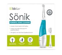bblüv - Sönik - Brosse à Dents Électrique Évolutive 2 Étapes, Bébé | Minuteur intelligent 2 minutes, Signal toutes les 30 secondes, Lumière LED, Bouton unique, Tête de rechange incluse