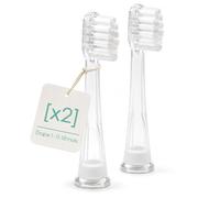 bblüv - Sönik - Lot de 2 Brosses à Dents de Rechange, Bébé 0-18 Mois | Vibrations douces, Timer lumineux 2 minutes, Compatible brosse Sönik, Sûr dès la naissance, Stade 1: 0-18 mois
