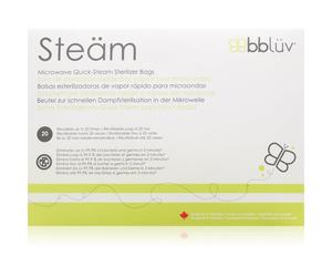 BBLÜV Steäm sachets stérilisants pour four micro-ondes 24 x 21 cm 6 pcs