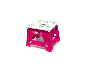 bblüv - Stëp - Marche Pied Pliable pour Enfants et Tout-Petits - Tabouret Pliant antidérapant supportant jusqu'à 90kilos - Parfait pour l'apprentissage de la propreté et Le brossage des Dents-Rose