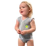 bblüv - Wräp - Combinaison en néoprène pour bébé (0-6 Mois) - Gris | Néoprène léger et souple, Sangles Velcro ajustables, Protection solaire SPF 50+, Lavable à la main, Sac de transport inclus