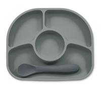 BBLÜV Yümi assiette à compartiments Grey 1 pcs