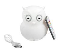 bblüv – Veilleuse rechargeable Hibü – Silicone portable avec télécommande, LED multicolore – Blanc
