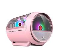 BBNB Boitier ATX Boîtier De Jeu Rose, Étui De Jeu PC Mid-Tower M-ATX/ITX - Port USB 3,0 USB 3,0 Tempéré - Panneau Latéral en Verre Trempé - Installation De Refroidissement De l'eau Prêt