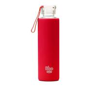 Bbo Irisana Bouteille en verre borosilicate avec étui en silicone, rouge, 550 ml
