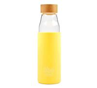 BBO Irisana BOUTEILLE EN VERRE BOROSYLICATE AVEC BOUCHON EN BAMBOU ET HOUSSE EN SILICONE