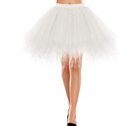 Bbonlinedress Jupe Tulle Ballet Tutu Danse Classique Courte Style Années 50s en Tulle Evasé