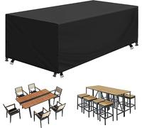 BBOVOBB Housse Salon de Jardin 180x90x70cm(LxLxH) Exterieur Housse Table de Jardin 420D Oxford ImperméAble, RéSistance au Vent, Anti-UV ExtéRieur mobilier de Jardin bache de Protection