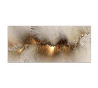 BBOVOBB Peinture abstraite Art nuage jaune impression sur toile photo murale pensez indépendant affiches impressions pour salon décor à la maison 60x120 cm (24x47in) pas de cadre