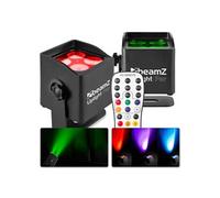 BeamZ BBP44 Lot de 2 Projecteurs sur Batterie Compact RGBW IP65-16 Watts, Résistant aux Intempéries, Autonomie 25H, Idéal pour Éclairage de Salle, Mariage, Jardin, Architecture, Hôtel, Restaurant