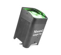BeamZ BBP96 Lot de 4 projecteurs Uplight 6 x LED 12 W RGBAW avec batterie - mode WDMX, fonction maître/esclave Noir
