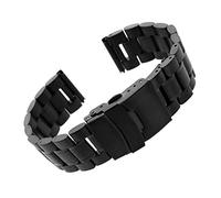 BBPLWEEA YingYou Bande de Surveillance 18mm 20mm 22mm 24mm Montre de Remplacement Bracelet en Acier Inoxydable Double Verrouillage Boucle Bracelet Bracelet Bracelet(Silver Rosegold_24mm)