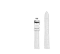 BBPLWEEA YingYou Bracelet de Montre en Cuir de Vache for Femme, Compatible avec Tissot DW, 12 mm, 14 mm, 15 mm, 16 mm, 17 mm, 18 mm, 20 mm, Blanc, métal doré Rose(8801matte-silver A,17mm)