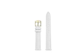 BBPLWEEA YingYou Bracelet de Montre en Cuir de Vache for Femme, Compatible avec Tissot DW, 12 mm, 14 mm, 15 mm, 16 mm, 17 mm, 18 mm, 20 mm, Blanc, métal doré Rose(8801matte-golden B,18mm)