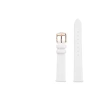 BBPLWEEA YingYou Bracelet de Montre en Cuir de Vache for Femme, Compatible avec Tissot DW, 12 mm, 14 mm, 15 mm, 16 mm, 17 mm, 18 mm, 20 mm, Blanc, métal doré Rose(8805matte-RG B,16mm)