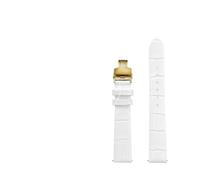 BBPLWEEA YingYou Bracelet de Montre en Cuir de Vache for Femme, Compatible avec Tissot DW, 12 mm, 14 mm, 15 mm, 16 mm, 17 mm, 18 mm, 20 mm, Blanc, métal doré Rose(8806matte-golden A,18mm)