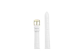 BBPLWEEA YingYou Bracelet de Montre en Cuir de Vache for Femme, Compatible avec Tissot DW, 12 mm, 14 mm, 15 mm, 16 mm, 17 mm, 18 mm, 20 mm, Blanc, métal doré Rose(8809light-golden B,12mm)