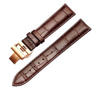 BBPLWEEA YingYou Bracelet De Montre En Cuir Véritable Compatible Avec Armani Ar1674 1647 0389 0397 0398 1648 0382 Bracelet De Montre Fermoir Papillon 20 Mm 22 Mm(Purple Green,22mm)