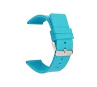 BBPLWEEA YingYou - Bracelet de montre en silicone - 12 mm, 14 mm, 16 mm, 18 mm, 20 mm, 22 mm et 24 mm - Compatible avec bracelet de montre en caoutchouc souple Omega (bleu lac, boucle argentée, 12 mm)