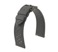 BBPLWEEA YingYou Bracelet De Montre En Toile De Voile De Qualité Supérieure 18 Mm, 19 Mm, 20 Mm, 22 Mm, For Montre De Sport, Perforé, Respirant, À Dégagement Rapide, For Rallye(Black bk line 2,18mm)