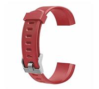 BBPLWEEA YingYou Bracelet de Montre Respirant réglable coloré de Bracelet en Silicone de Mode for ID115 Plus Bracelet de Remplacement de Bracelet de Sport Intelligent(Red)