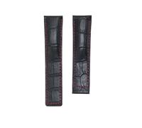 BBPLWEEA YingYou Bracelet en cuir de vachette véritable pour homme 20 mm, 22 mm, 24 mm compatible avec TAG HEUER CARRERA Monaco Aquaracer, 20 mm, Agate