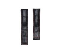 BBPLWEEA YingYou Bracelet en cuir de vachette véritable pour homme 20 mm, 22 mm, 24 mm compatible avec TAG HEUER CARRERA Monaco Aquaracer, 22mm, Agate