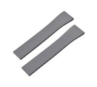 BBPLWEEA YingYou New FKM Watch Strap With Quick-release Butterfly Gold Buckle. Compatible With 16mm, 18mm, 19mm, 20mm, 21mm, And 22mm CTS Rubber Watch Strap Cutting Sizes.(Grey No Buckle,21mmx18mm)