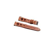 BBPLWEEA YingYou Nouveau design Huile Cire Cuir Watch Bande de montre 8mm 20mm 22mm 24mm Vintage Vintage Sangle de montre Porous Handmade Accessoires(Brown,22mm)
