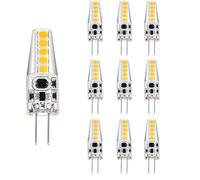 BBPM Dimmable Lot de 10 G4 5W LED Ampoule Blanc Chaud 3000k 500 Lumens AC 12V Remplacer Ampoule Halogène G4 50w,G4 Base Bi-Pin Type JC, Lustres de Salon, Appliques, Cuisine,Day Light 4000k,5W