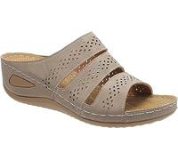 BBPM Pantoufles orthopédiques ajourées à Bout Ouvert, Sandales d'été décontractées à Plateforme compensée, Chaussures Support d'arc, Pantoufles à Bout Ouvert,Laiton,41 EU