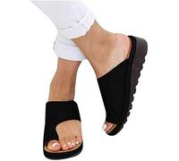 BBPM Sandales De Correction des Pieds Correcteur D'oignons pour Gros Orteils Sandales Orthopédiques avec Soutien Redresser Les Chaussures pour Hallux Valgus Métatarsalgie,Noir,EU43/US11