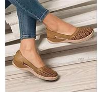 BBPM Sandales Femme Été à Bout Ouvert pour Pieds Sensibles et Larges, Chaussures Confortables de Randonnée et Loisirs, Marron, EU37/US6