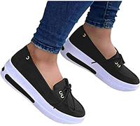 BBPM Sandales Femme Été Chaussure de Course Marche Sport Chaussures Plates Respirantes à Basket Confortable Sneakers de Sport tricotées à Fond Souple,Noir,EU39/US7.5
