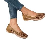 BBPM Sandales Femme Été Chaussures Pieds Sensibles Chaussures Pieds Larges Chaussure Femme Confortable Sandales à Bout Ouvert Sandale Randonnee Chaussures De Loisirs,Marron,EU42/US10