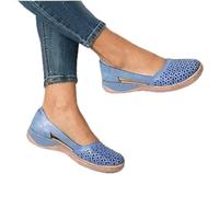 BBPM Sandales Femme Été Chaussures Pieds Sensibles Chaussures Pieds Larges Chaussure Femme Confortable Sandales à Bout Ouvert Sandale Randonnee Chaussures De Loisirs,Bleu,EU41/US9