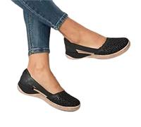 BBPM Sandales Femme Été Chaussures Pieds Sensibles Chaussures Pieds Larges Chaussure Femme Confortable Sandales à Bout Ouvert Sandale Randonnee Chaussures De Loisirs,Noir,EU40/US8