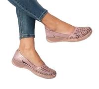 BBPM Sandales Femme Été Chaussures Pieds Sensibles Chaussures Pieds Larges Chaussure Femme Confortable Sandales à Bout Ouvert Sandale Randonnee Chaussures De Loisirs,Rose,EU37/US6