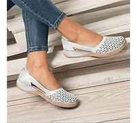 BBPM Sandales Femme Été Confortables - Chaussures Pieds Sensibles et Larges, Bout Ouvert, Randonnée, Loisirs - Blanc, EU42/US10