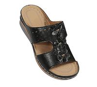 BBPM Sandales OrthopéDiques Hallux Valgus Sandales De Sport Et D'ExtéRie Claquette Femme éTé Chaussure Confortable Chaussures De Loisirs LéGèRes Orthopedique Souple Sandale,Noir,39 EU