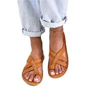 BBPM Sandales OrthopéDiques Hallux Valgus Sandales De Sport Et D'ExtéRie Claquette Femme éTé Chaussure Femme Confortable Chaussures De Loisirs LéGèRes Chaussure Orthopedique,Marron,EU37/US6