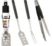 BBQ Accessoires de barbecue | Couverts de barbecue | Outils de barbecue 3 pièces SET Pince Spatule Fourchette