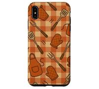 BBQ Aprons Mitts Spatulas Gingham Cookout Style Pattern Coque pour iPhone XS Max