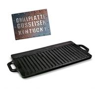 BBQ Boss Plaque de gril réversible 2en1 en fonte