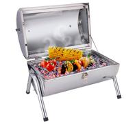 BBQ Collection Barbecue au charbon de bois - Cylindre - Chrome