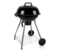 BBQ Collection Barbecue Charbon de Bois - BBQ sur Pied avec Couvercle - Grille Barbecue Portable - Barbecue Rond Ø 45 cm - Fumoir Jardin