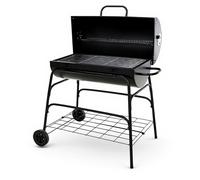 ProGarden Barbecue à charbon de bois sur roues forme de cylindre