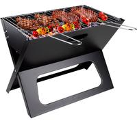 BBQ Collection Barbecue de table au charbon de bois Barbecue de camping pliable portable avec bac à feu