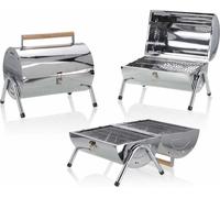 BBQ Collection Barbecue au charbon de bois - Cylindre - Chrome